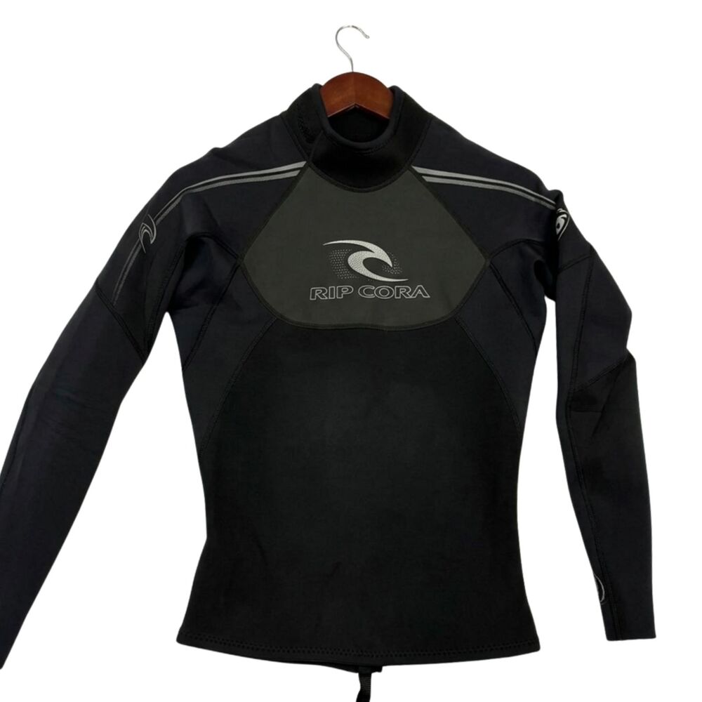 Rip Curl Wetsuit Womens Size 6 Black Full Suit Long Sleeve Back Zip Surf Diving